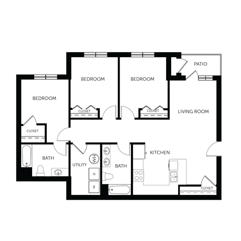 the floor plan of barcelona 54 apartment